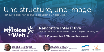 Une structure, une image, retour d’expérience sur la création d’un site web | Mardi 10 novembre 2020 à 11h | LMDW