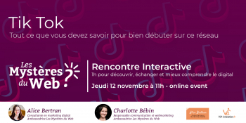 TikTok, Tout ce que vous devez savoir pour bien débuter sur ce réseau | Jeudi 12 novembre 2020 à 11h | LMDW