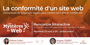 Mise en conformité d'un site web | Vendredi 23 Avril 2021 à 11h